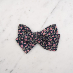 Hairclip Navy flowers
