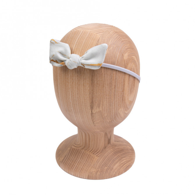 BOW HEADBAND MARBLE