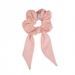 Scrunchie with tail PEACH PEARL