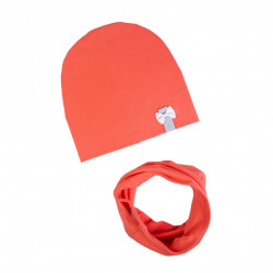 beanie with tub CORAL