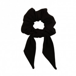 SCRUNCHIE WITH TAIL BLACK LINE