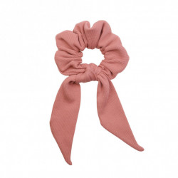 SCRUNCHIE WITH TAIL BLUSH
