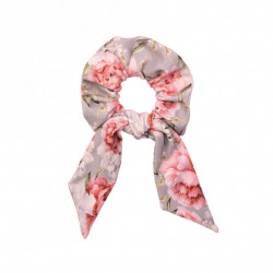 SCRUNCHIE WITH TAIL ROYAL PEONY
