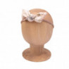 BOW HEADBAND LADY ROSA CREAM