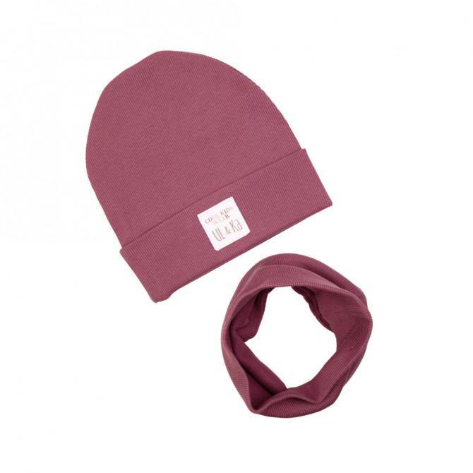 GIRL BEANIE WITH TUB BERRY LINE