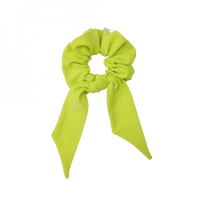 SCRUNCHIE WITH TAIL LIME