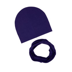 GIRL BEANIE WITH TUB INK BLUE