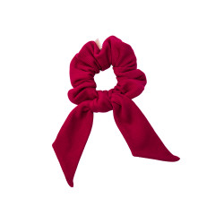 SCRUNCHIE WITH TAIL AMARANTH LINE