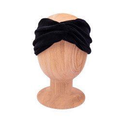 TWIST HEADBAND VELVET BLACK