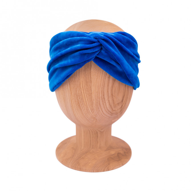 OPASKA NA GŁOWĘ TWISTULA VELVET ROYAL BLUE