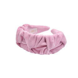 RIPPLE HEADBAND VELVET OCHRA