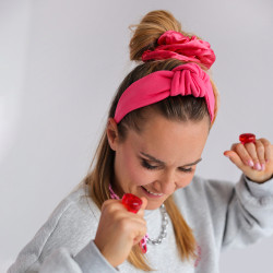 LOOP HEADBAND RASPBERRY