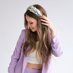 RIPPLE HEADBAND SATYNOWA GAJA VIOLET