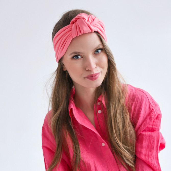 KNOT HEADBAND FLAMINGO