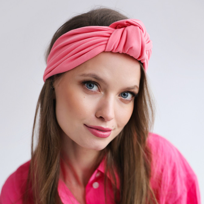 KNOT HEADBAND FLAMINGO