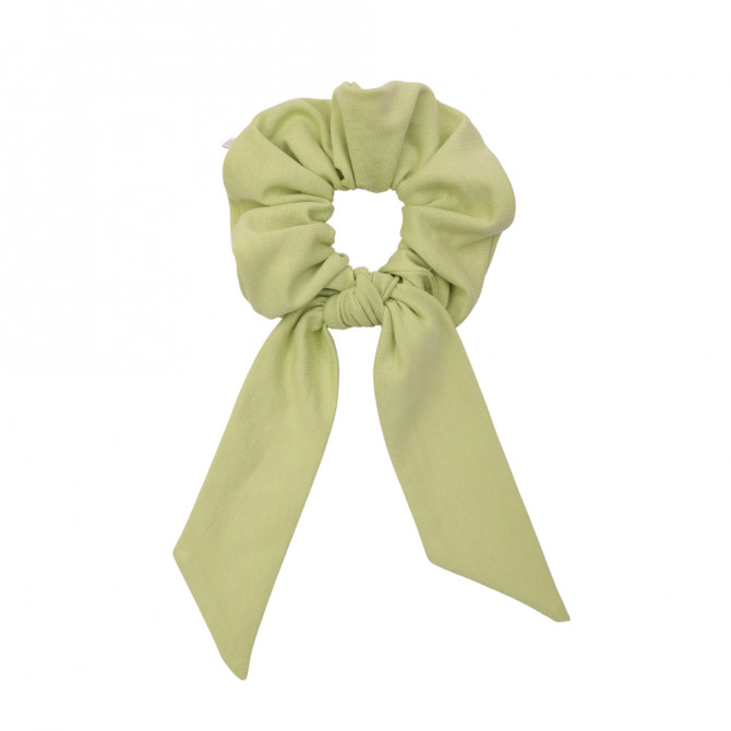 SCRUNCHIE WITH TAIL MATCHA