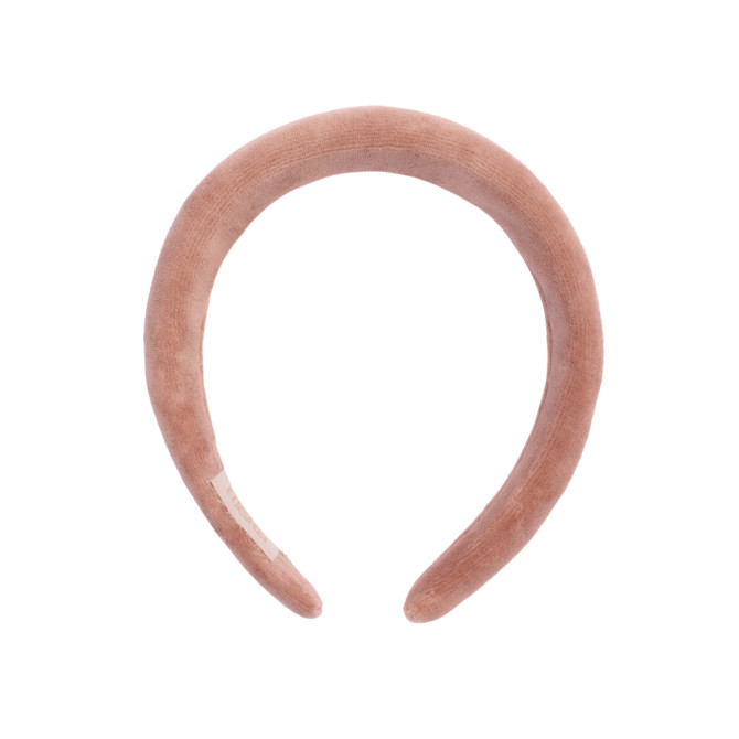 KAJKA HEADBAND VELVET BEIGE