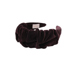 RIPPLE HEADBAND VELVET CHOCOLATE