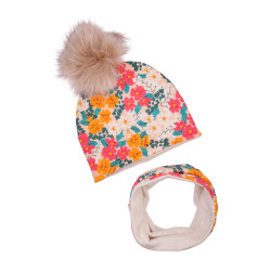WINTER SET FIORE AMORE WITH POMPOM