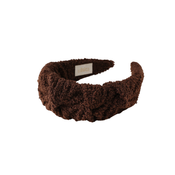 RIPPLE HEADBAND BUCLE CHOCOLATE