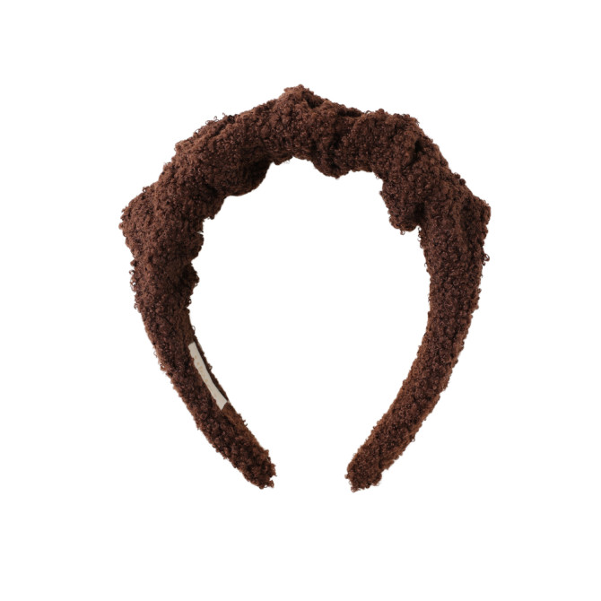 RIPPLE HEADBAND BUCLE CHOCOLATE