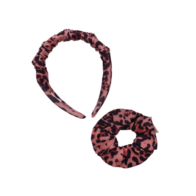 SET RIPPLE HEADBAND + SCRUNCHIE PANTERKA SWIM