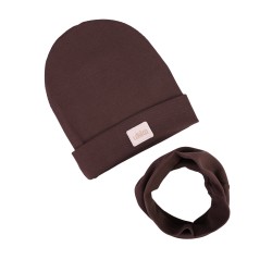 GIRL BEANIE WITH TUB CZEKOLADA LINE