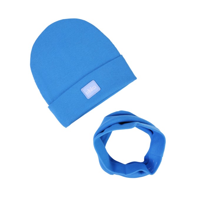 GIRL BEANIE WITH TUB SKY BLUE LINE