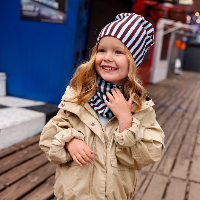 GIRL BEANIE WITH TUB SZOKOLATE