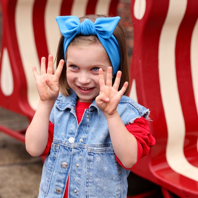 GIRL HEADBAND SKY BLUE