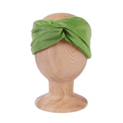 TWIST HEADBAND VELVET GREEN