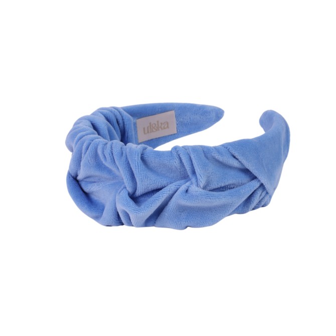 RIPPLE HEADBAND VELVET BABY BLUE