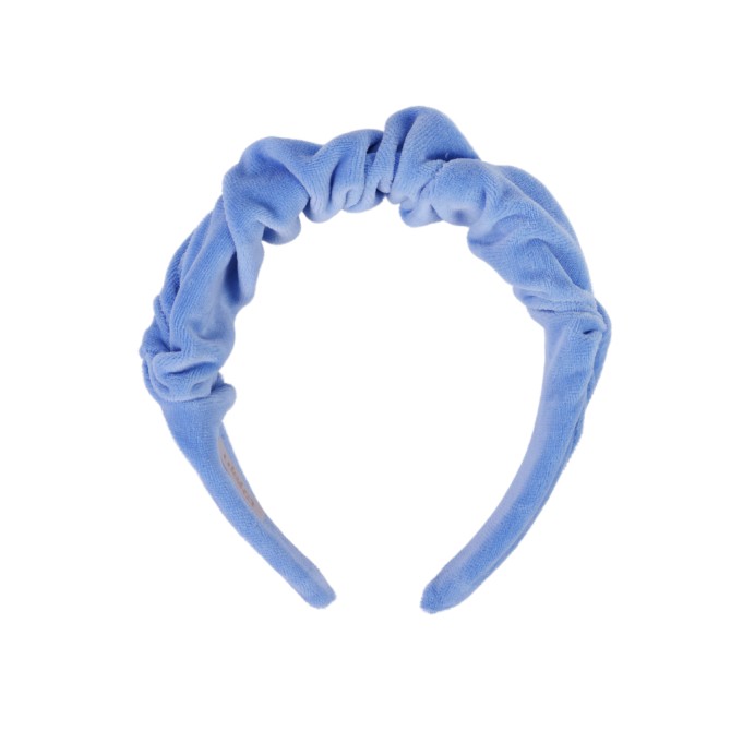 RIPPLE HEADBAND VELVET BABY BLUE