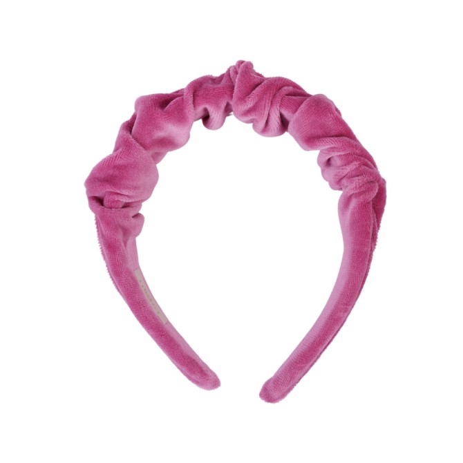 RIPPLE HEADBAND VELVET FUCHSIA