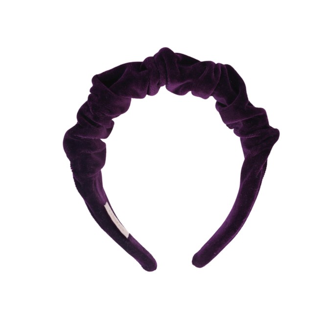 RIPPLE HEADBAND VELVET PLUM