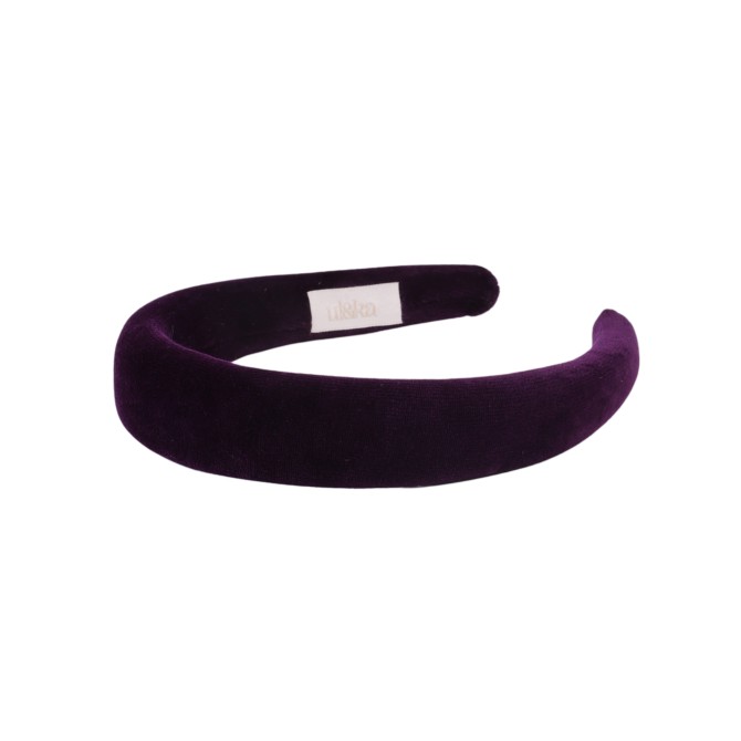 KAJKA HEADBAND VELVET PLUM