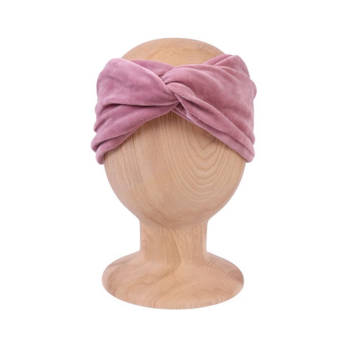 TWIST HEADBAND VELVET PINKY