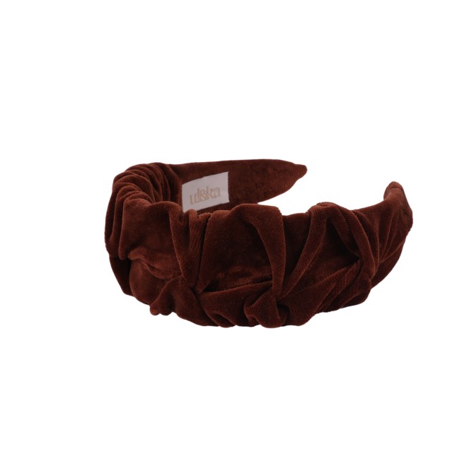 RIPPLE HEADBAND VELVET CHOCO MILK