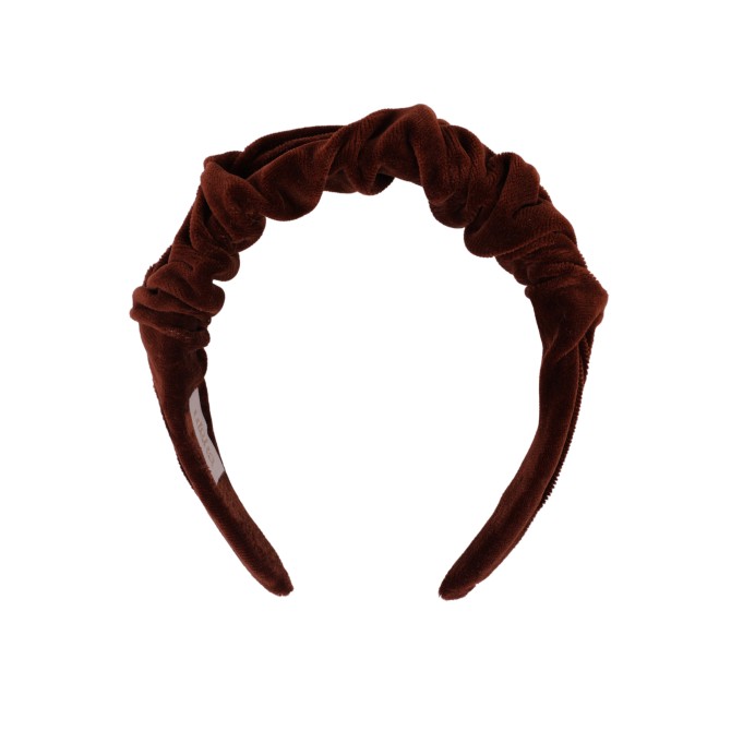 RIPPLE HEADBAND VELVET CHOCO MILK