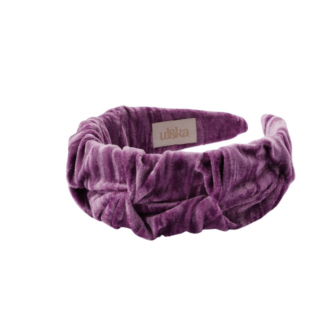 RIPPLE HEADBAND AKSAMIT VIOLET