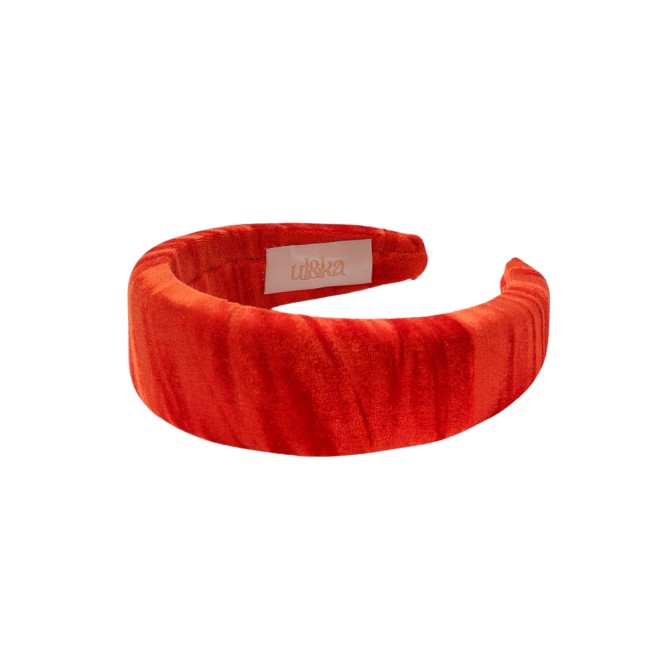 KAJKA HEADBAND AKSAMIT ORANGE