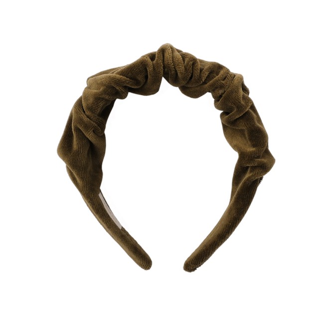 RIPPLE HEADBAND VELVET BASIL