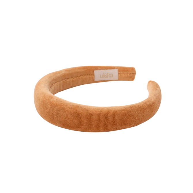 KAJKA HEADBAND VELVET OCHRA