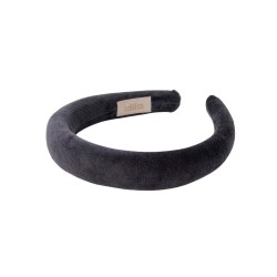 KAJKA HEADBAND VELVET ANTRACYT