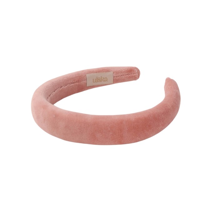 KAJKA HEADBAND VELVET PEACH