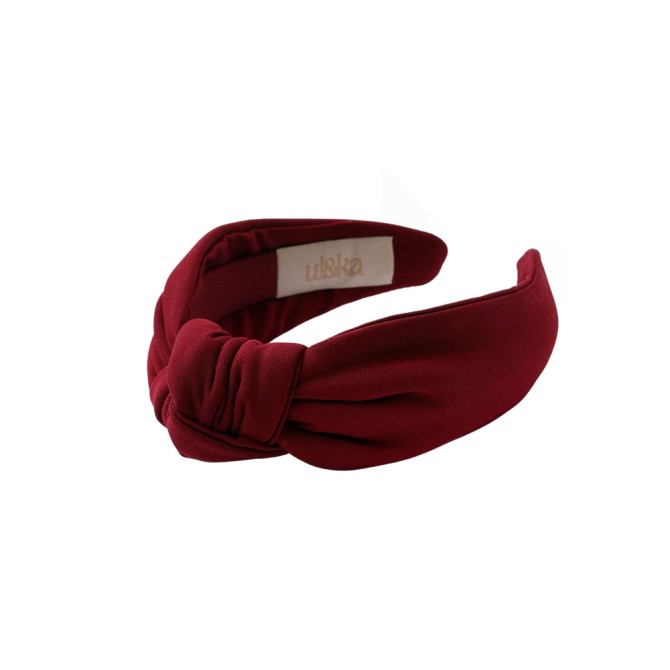 LOOP HEADBAND ELEGANT BORDO