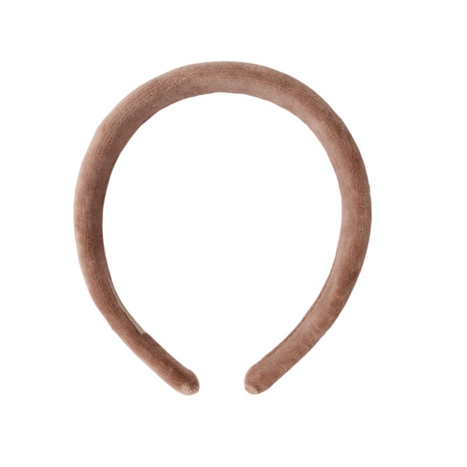 KLAUDI HEADBAND VELVET BEIGE