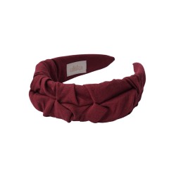 RIPPLE HEADBAND BORDO LINEN