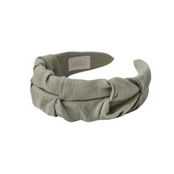 RIPPLE HEADBAND OLIWKA LINEN