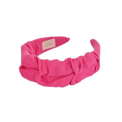 RIPPLE HEADBAND RASPBERRY LINEN